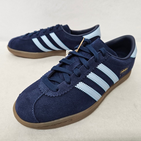 Adidas Stadt Casual Sneakers JQ9008 Night Indigo Clear Sky Gum Men's Size 7.5 - Picture 3 of 10
